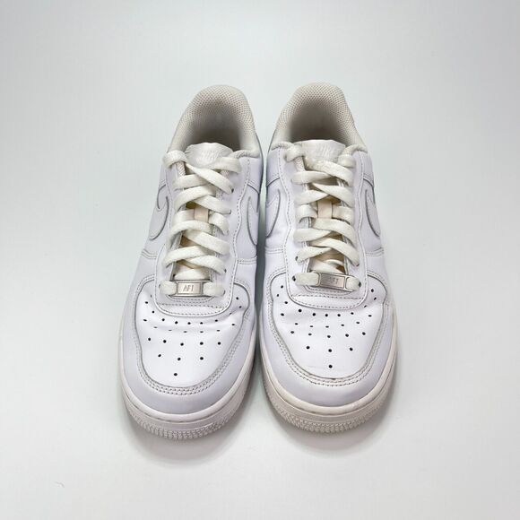Nike Air Force 1 Low White Leather Athletic Shoes DD8959-100 Women's Size 7.5 - Picture 6 of 11